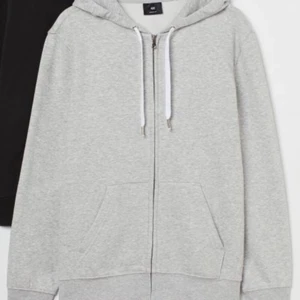 Zip hoodie (Ny) - Helt ny grå zip hoodie från hm i strl L, säljer den för den va lite för stor och inte orkar returnera.