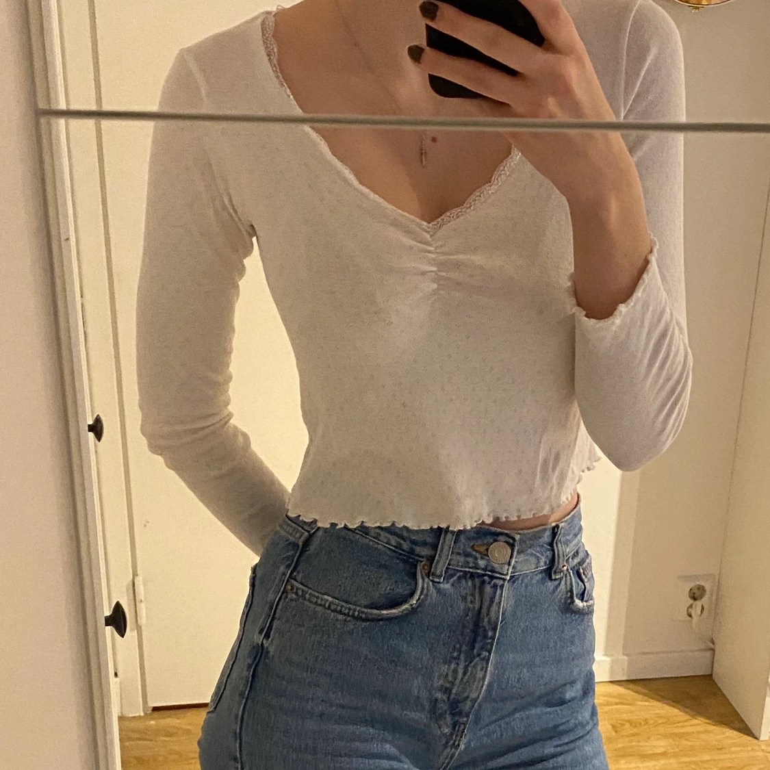 Långärmad croptop - 91