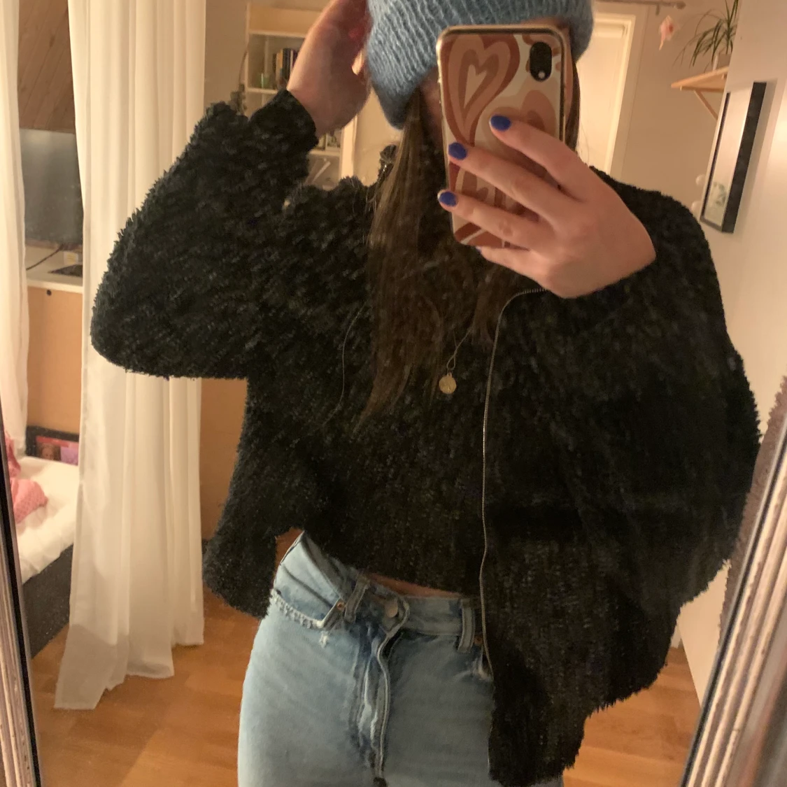 Teddy jacka i storlek M 