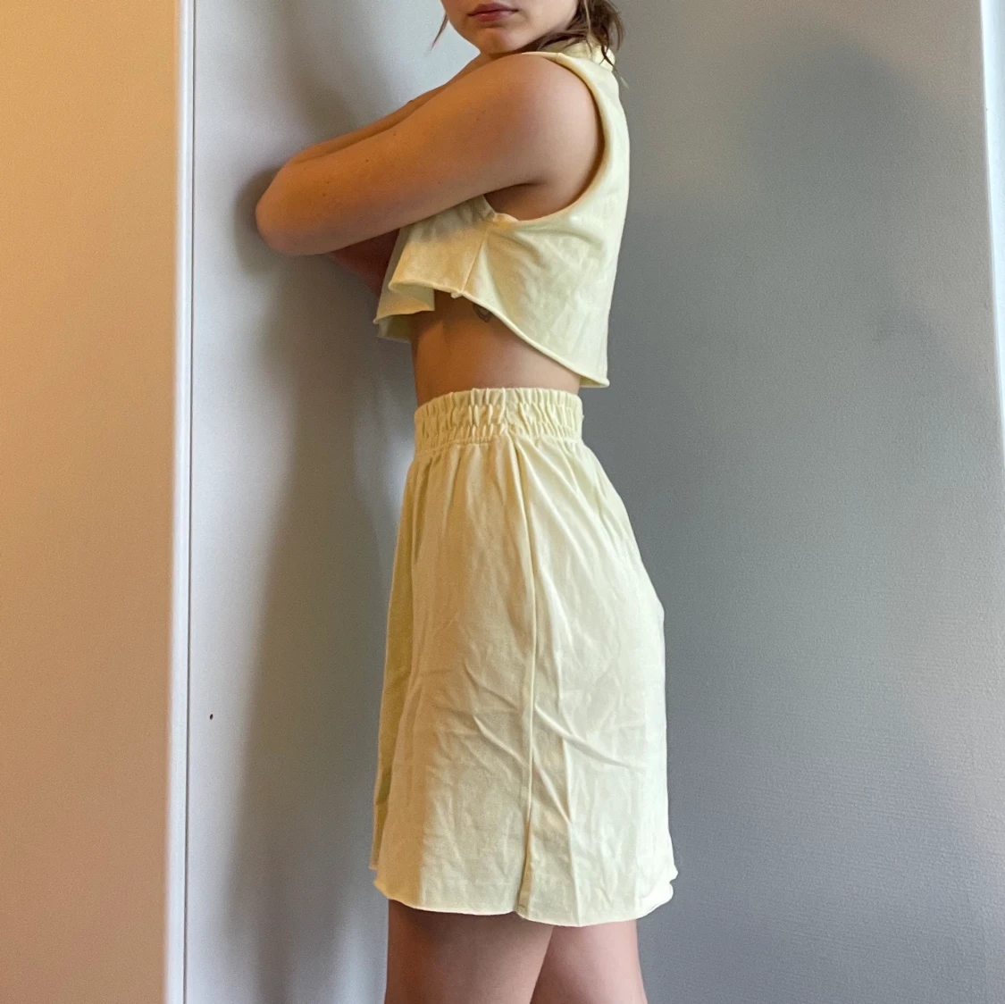 Ljusgult set - Missguided storlek 34 - 90