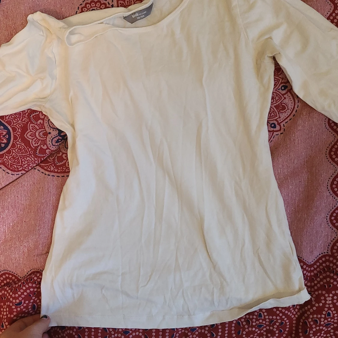 Vit tröja stretching skönt material