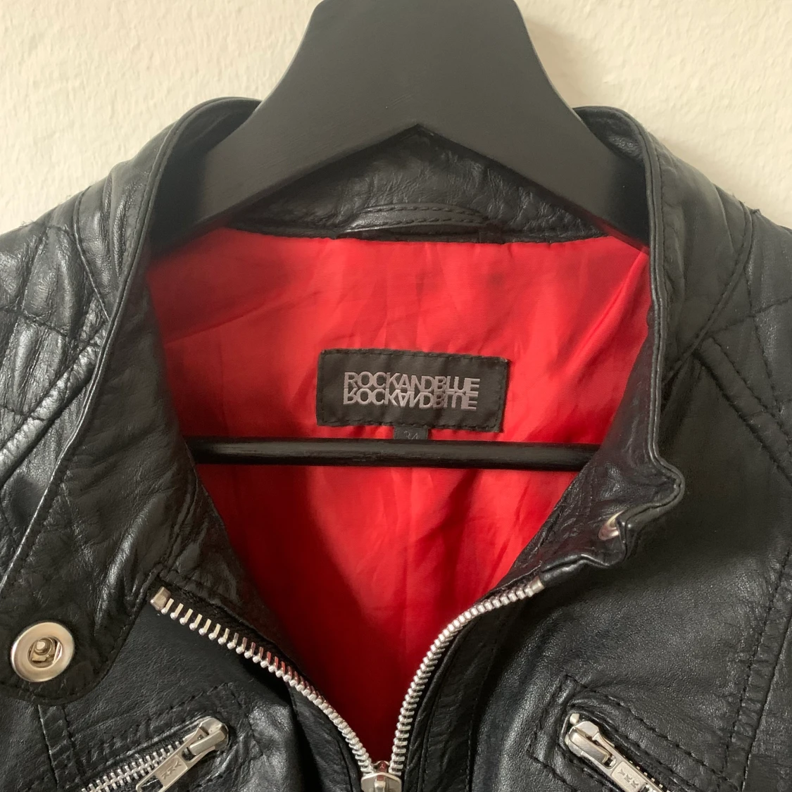 UNDERBAR läderjacka, stl 34 - 90