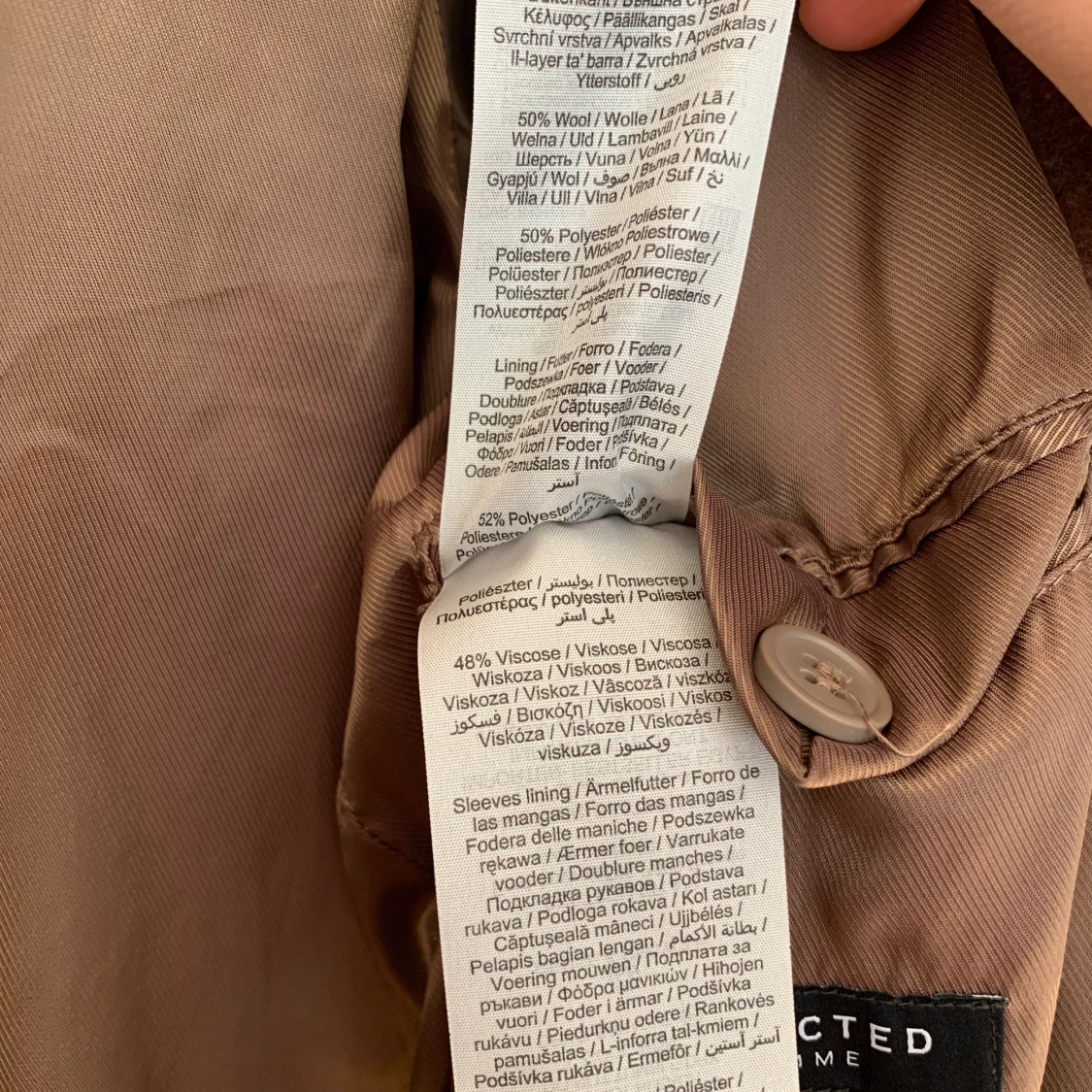 Ljusbrun höstkappa dam - 91