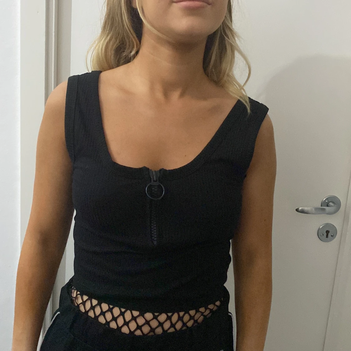 Linne med dragkedja strl S