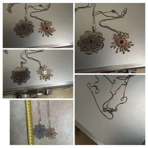 Äkta silver halsband med hänge  - Äkta silver halsband med hänge. Jätte fint. 200kr/st plus frakt. 