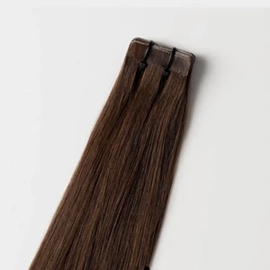 Tape extensions - Mörkbrun nr. 2  - Oanvänt äkta löshår (tape in) från Myextensions 50 cm långt hår. (20 stk)