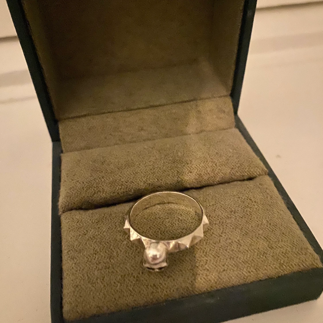 Silver ring - döskalle - 91