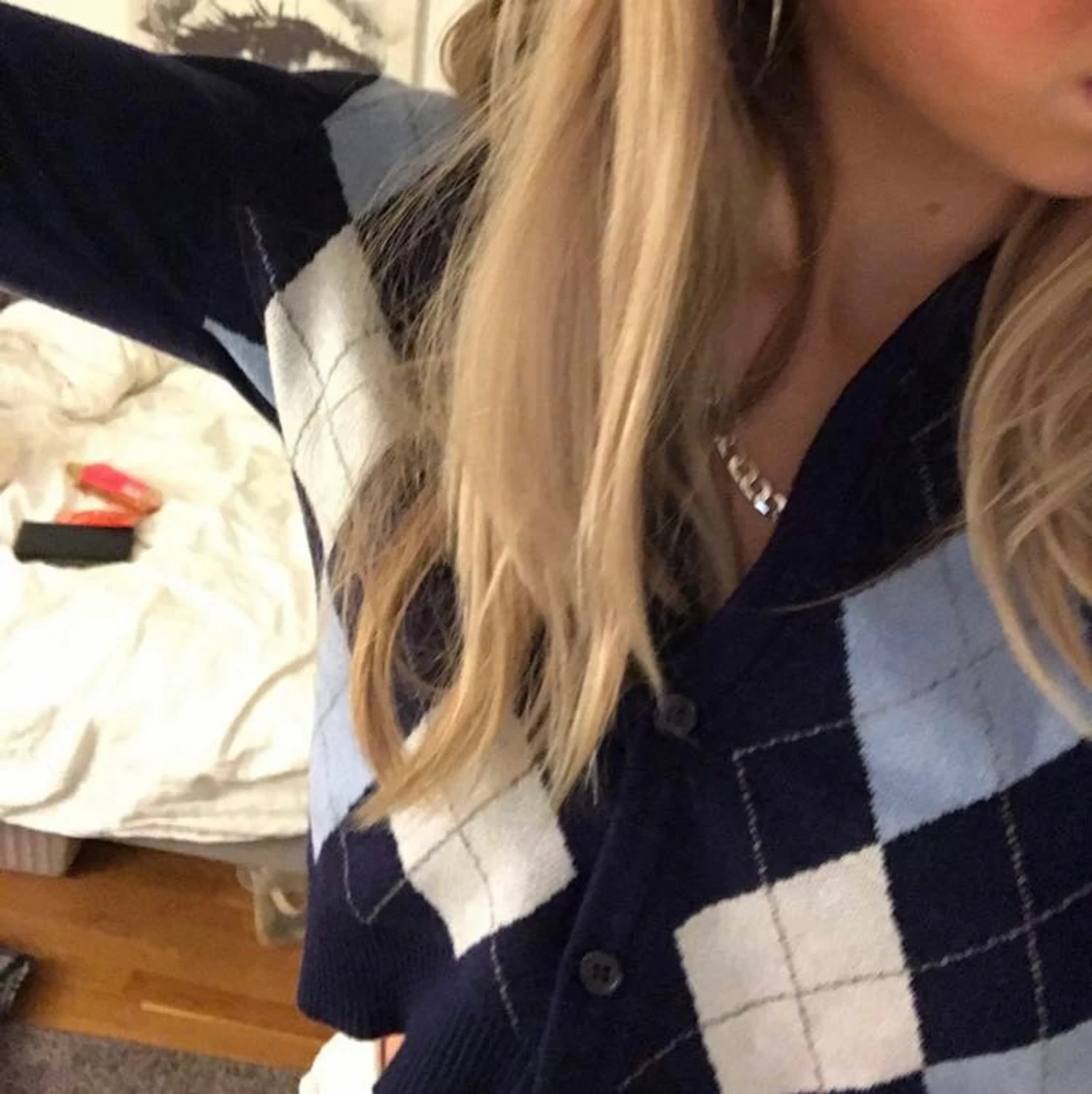 🖤💙Stickad tröja med mönster💙🖤 - 91