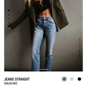 Jeans mid rise straight från zara, knappt använda. Storlek 40 passar även 38
