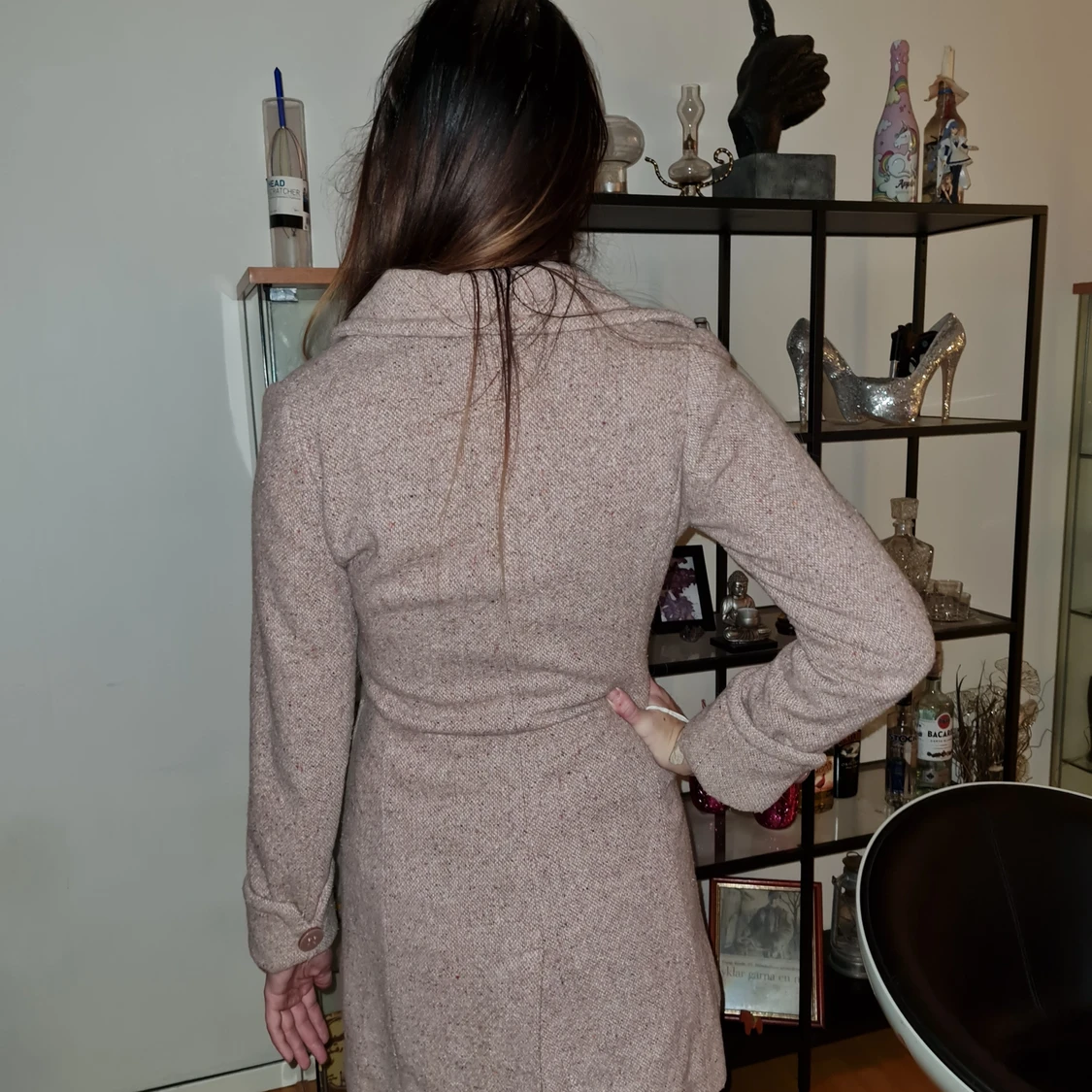 Kappa tjock ljusrosaljuslila  med siden  - 91