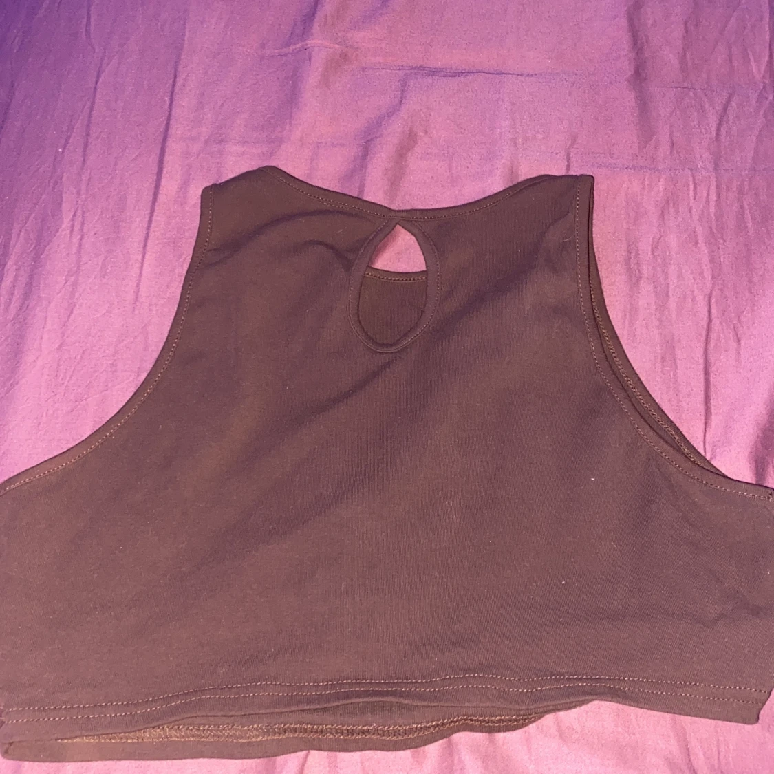 Brun glittrig topp  - 90