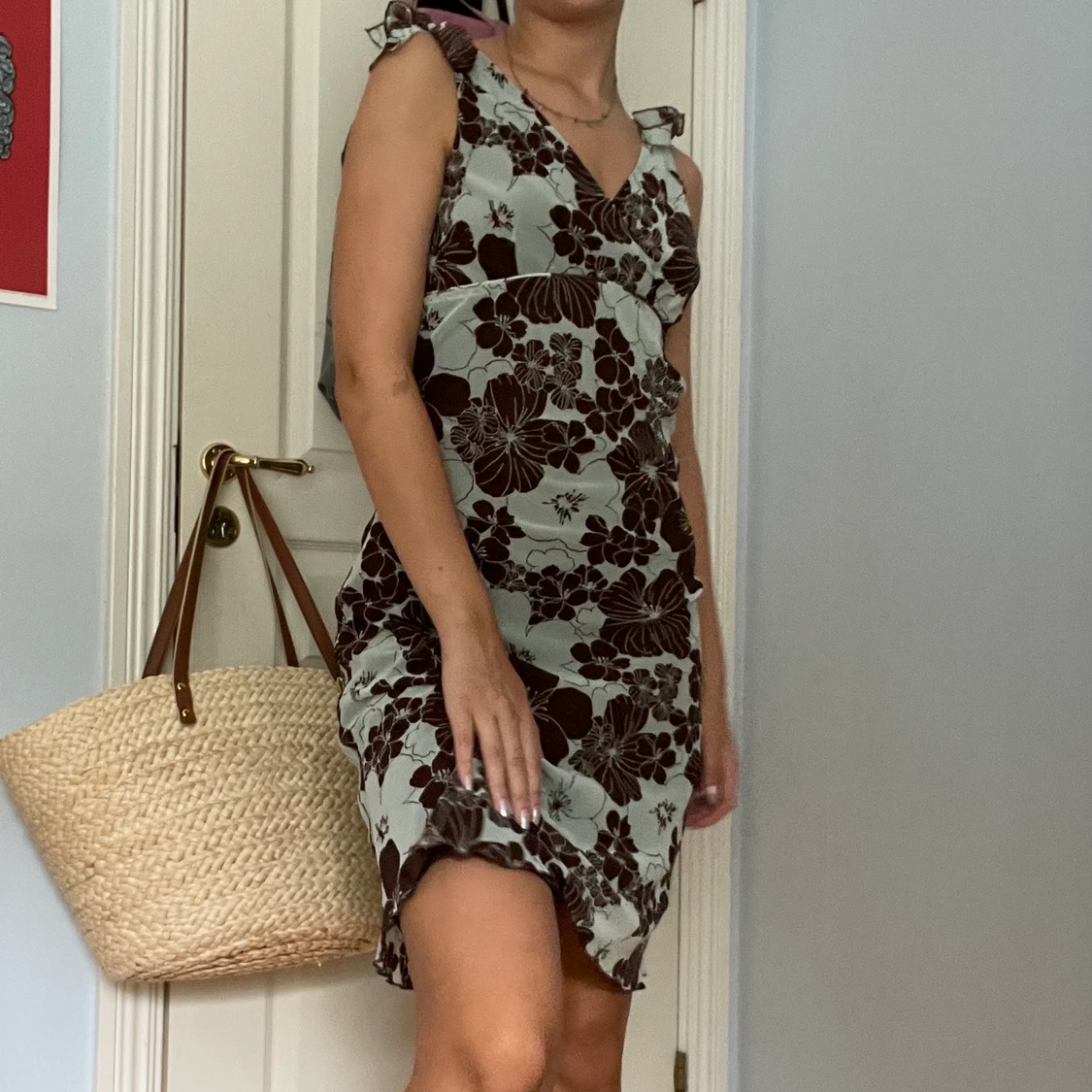 Vintage mönstrad klänning - 90