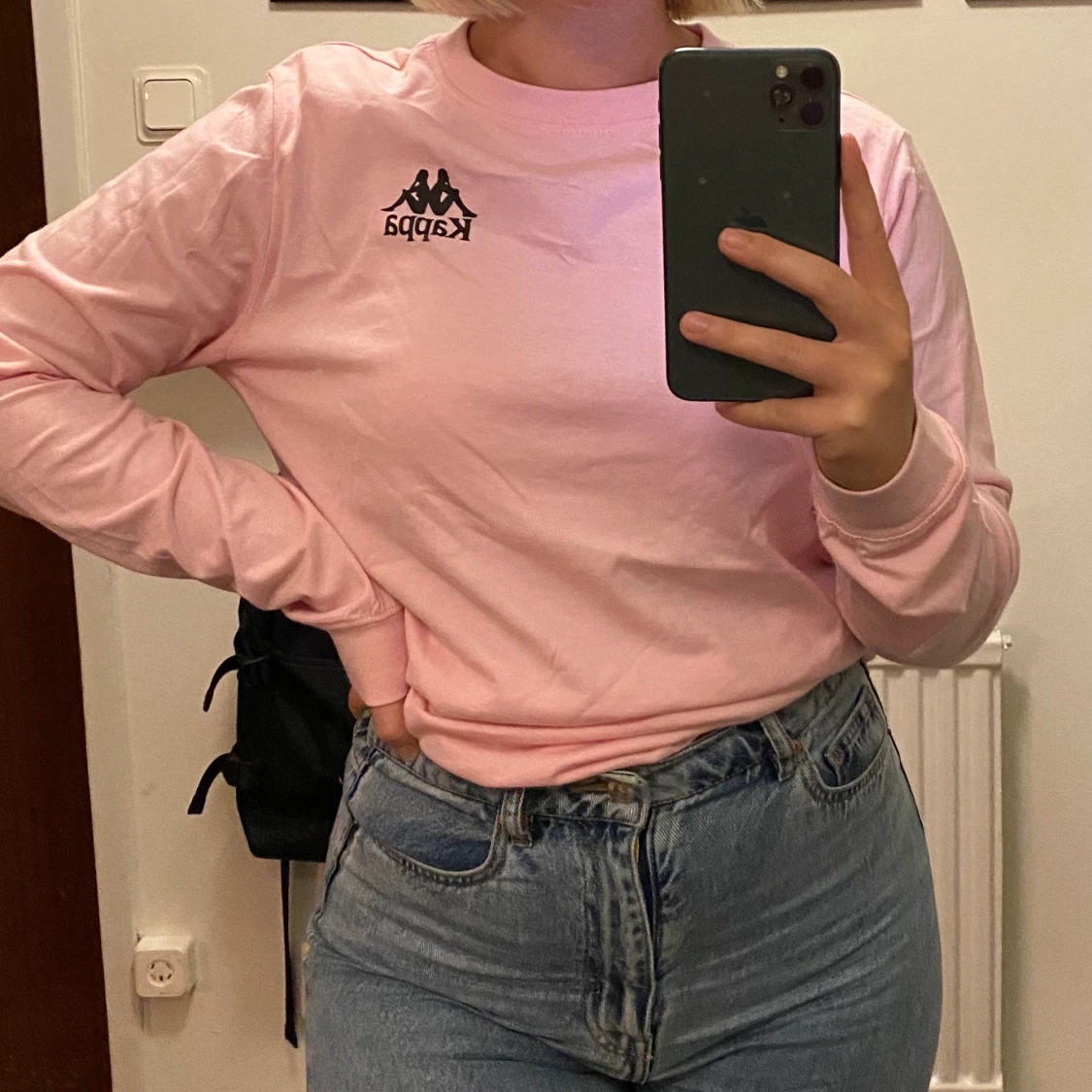 Rosa tröja från Kappa, strl S