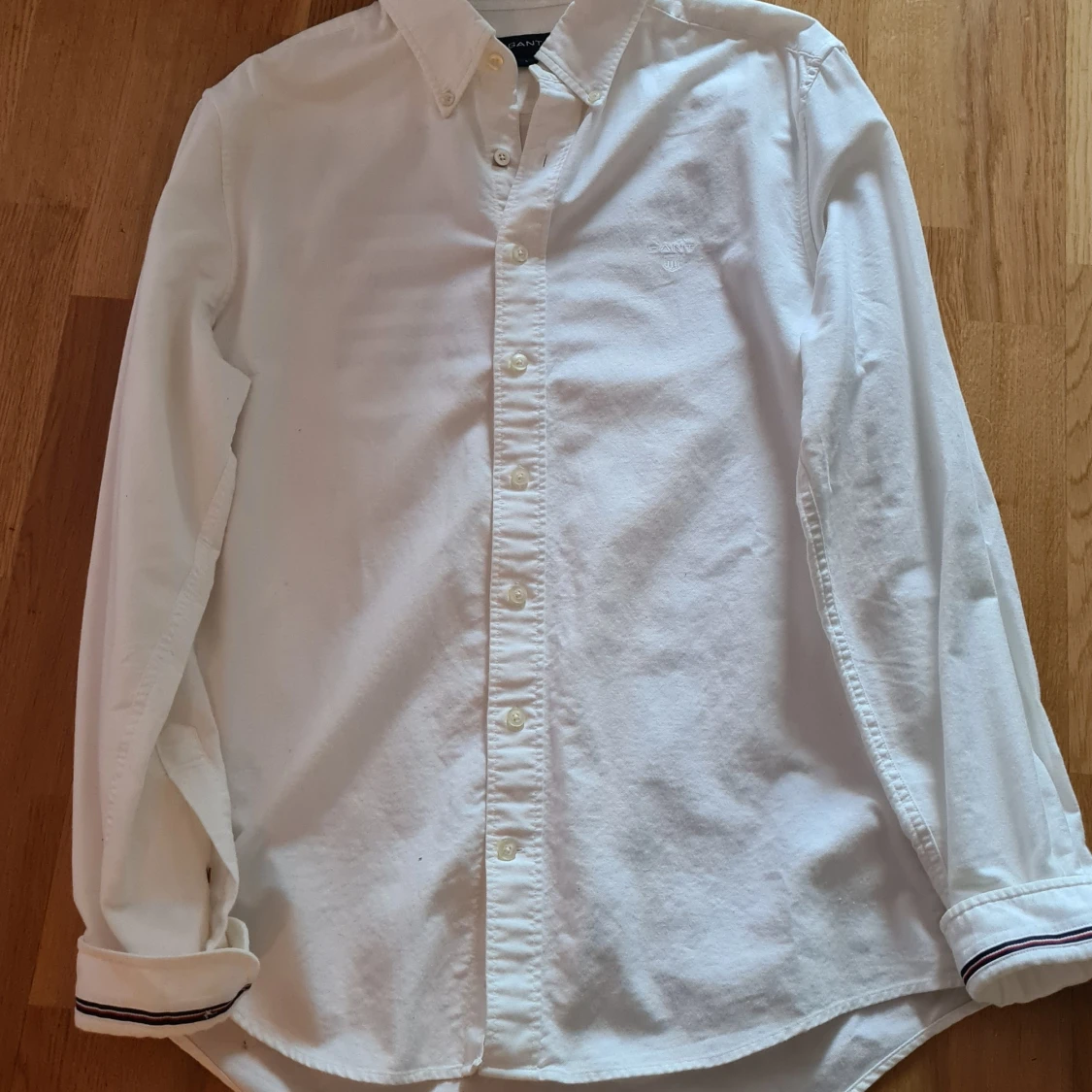 Vit Gant skjorta stl L - 90