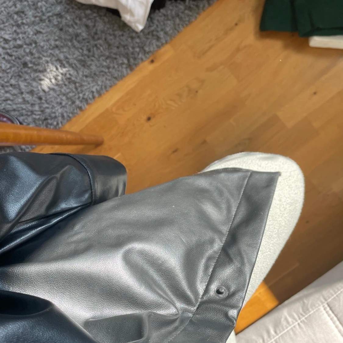 Läderskjorta/jacka - 90