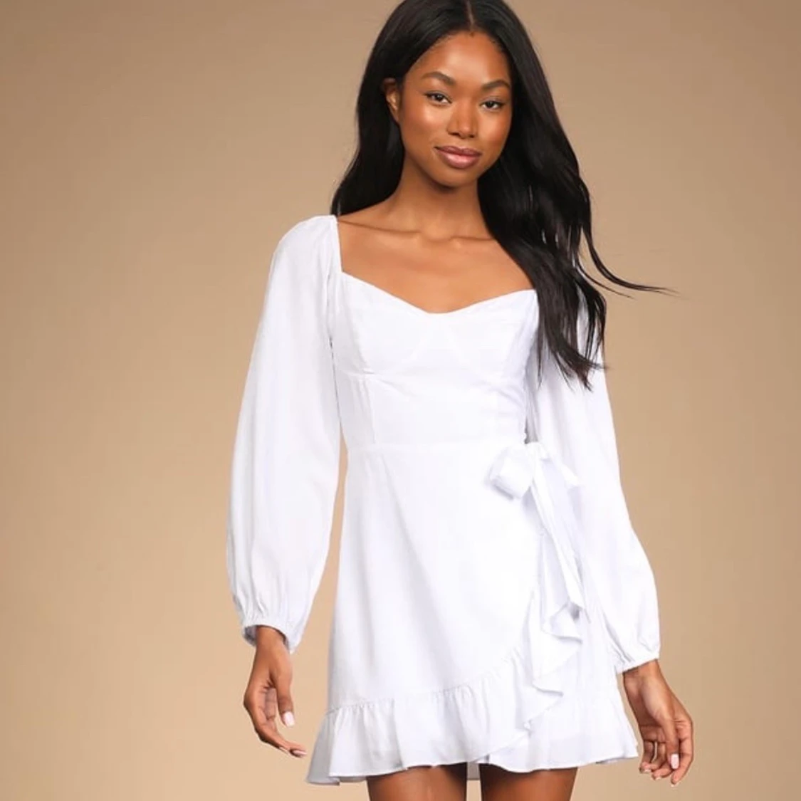 Vit studentklänning 