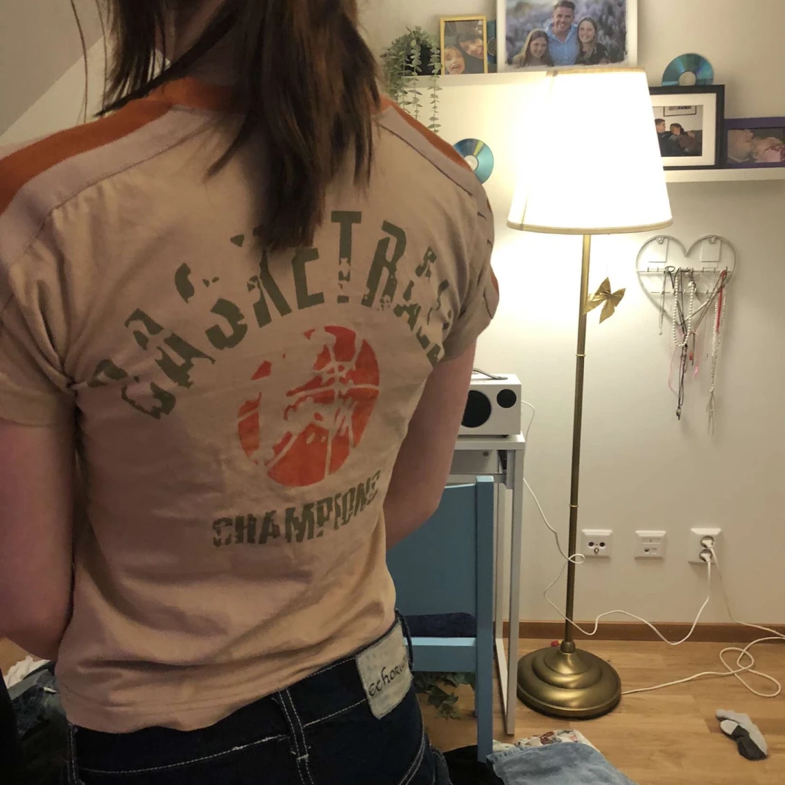 T-stort med tryck på ryggen - 91