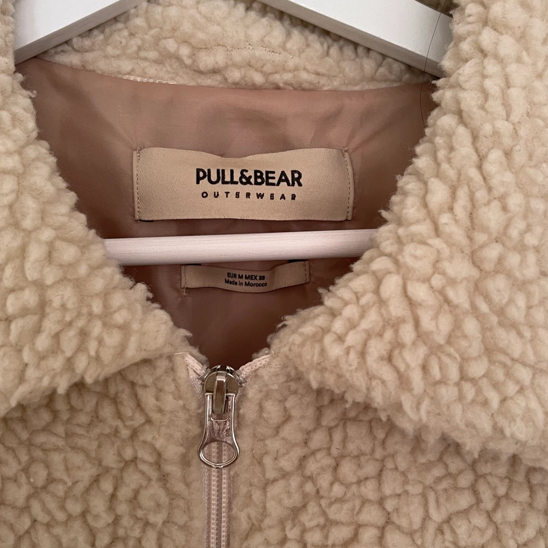 Beige Teddyjacka - 90