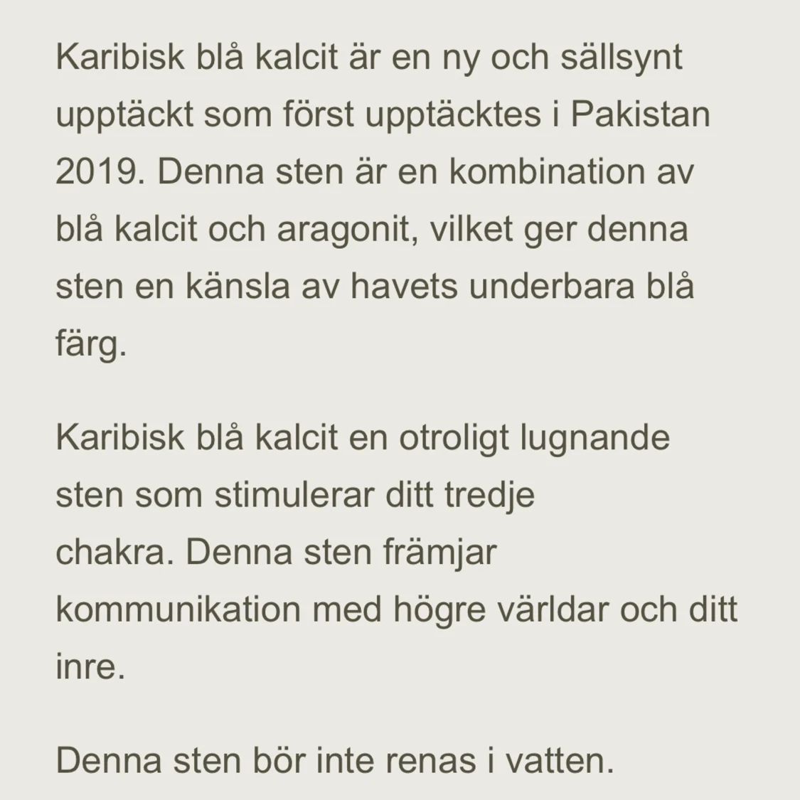 Karibisk kalcit - 90