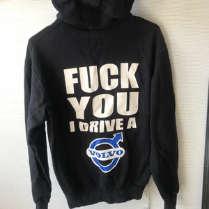 Fuck you i drive a Volvo tröja - En därgfläck fins på tröjan annars super fin 
