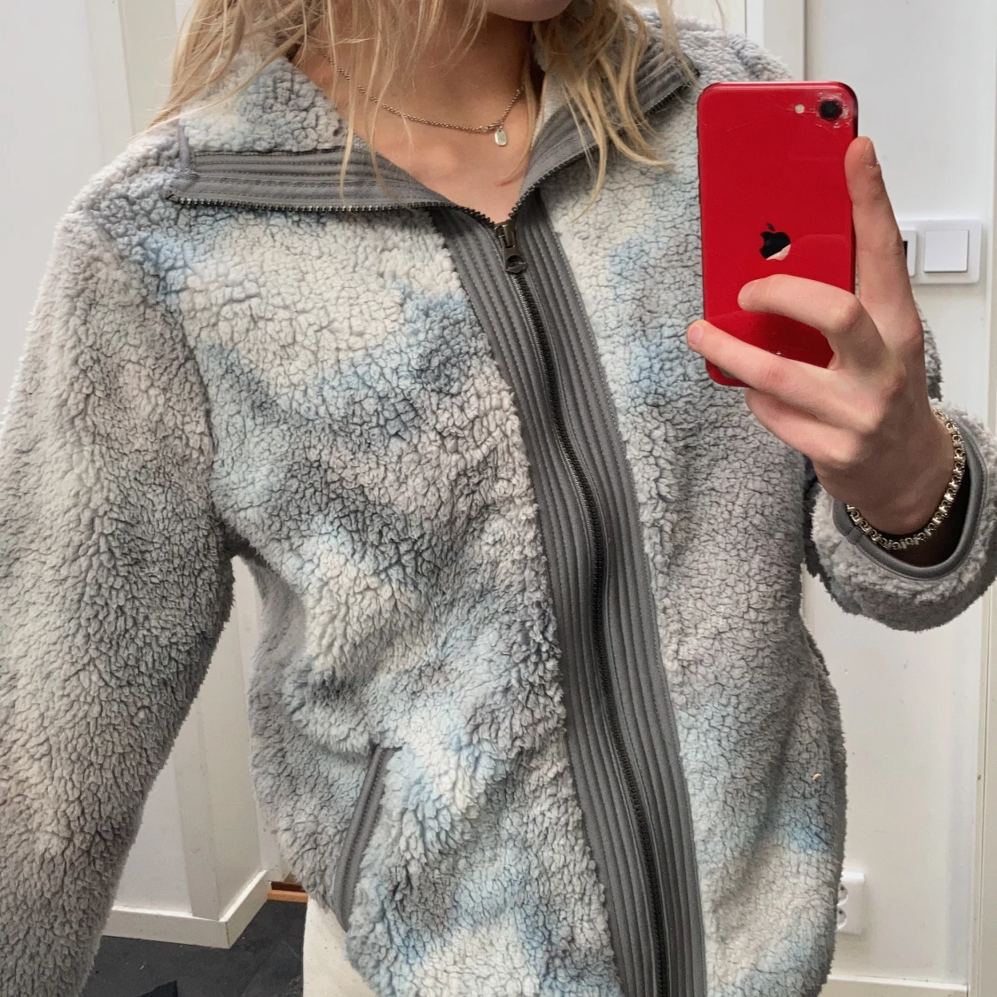 Fluffig fleese jacka