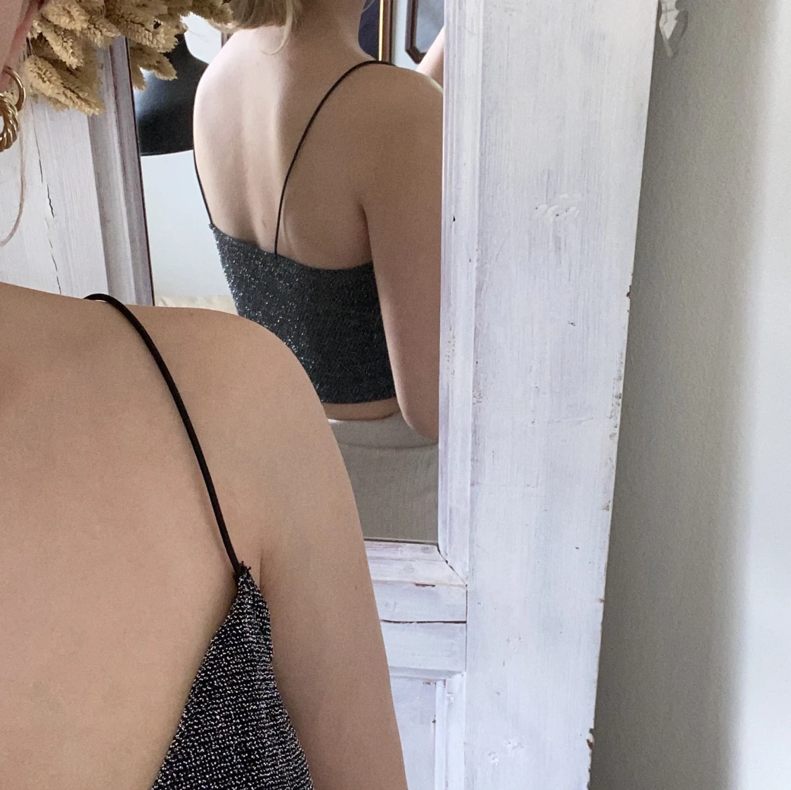 Jättefin glitter topp  - 91