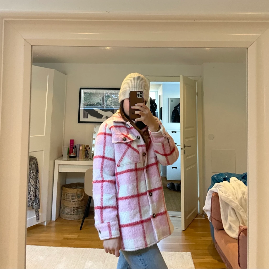 Rutig jacka/kappa från Résumé - 90