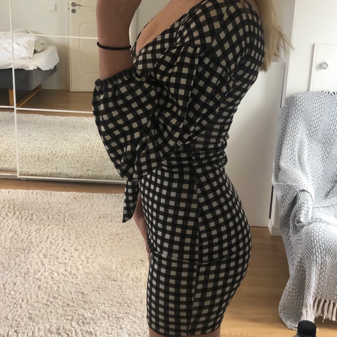 Rutig klänning  - 90