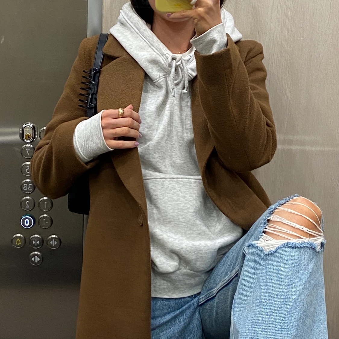 Brun kappa från H&M - 90