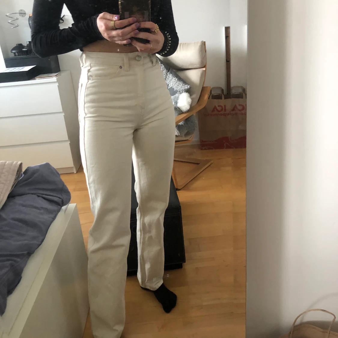 Beige jeans Weekday