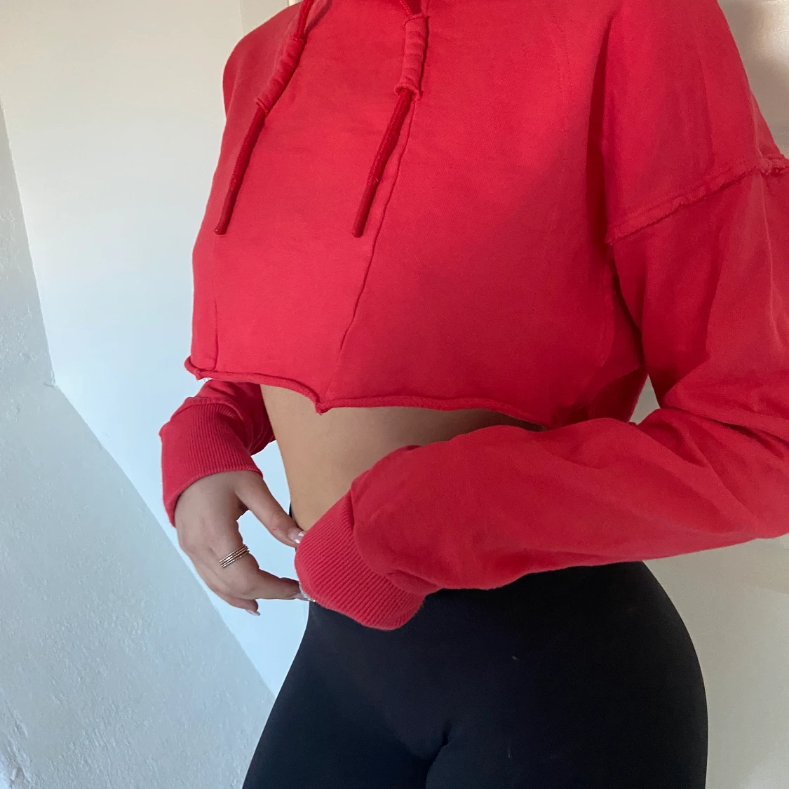 Gymshark croppad hoodie - 90