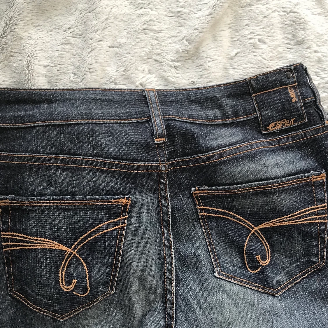 bootcut jeans med blommor - 91