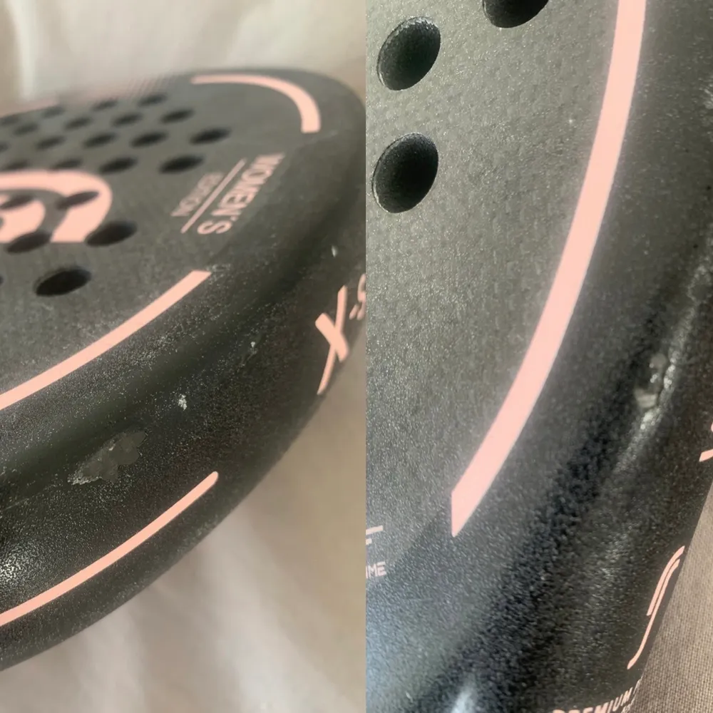 Säljer RS X-series Women’s edition - Pink Sandy, droppformat, då jag inte spelar med det längre.  Racket är sparsamt använt och i riktigt bra skick. De enda defekterna är två små lacksläpp. Nypris är 2095 kr . Övrigt.