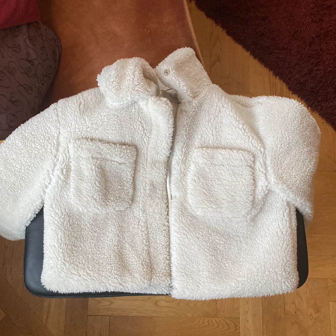 Croppad Teddy jacka - 90