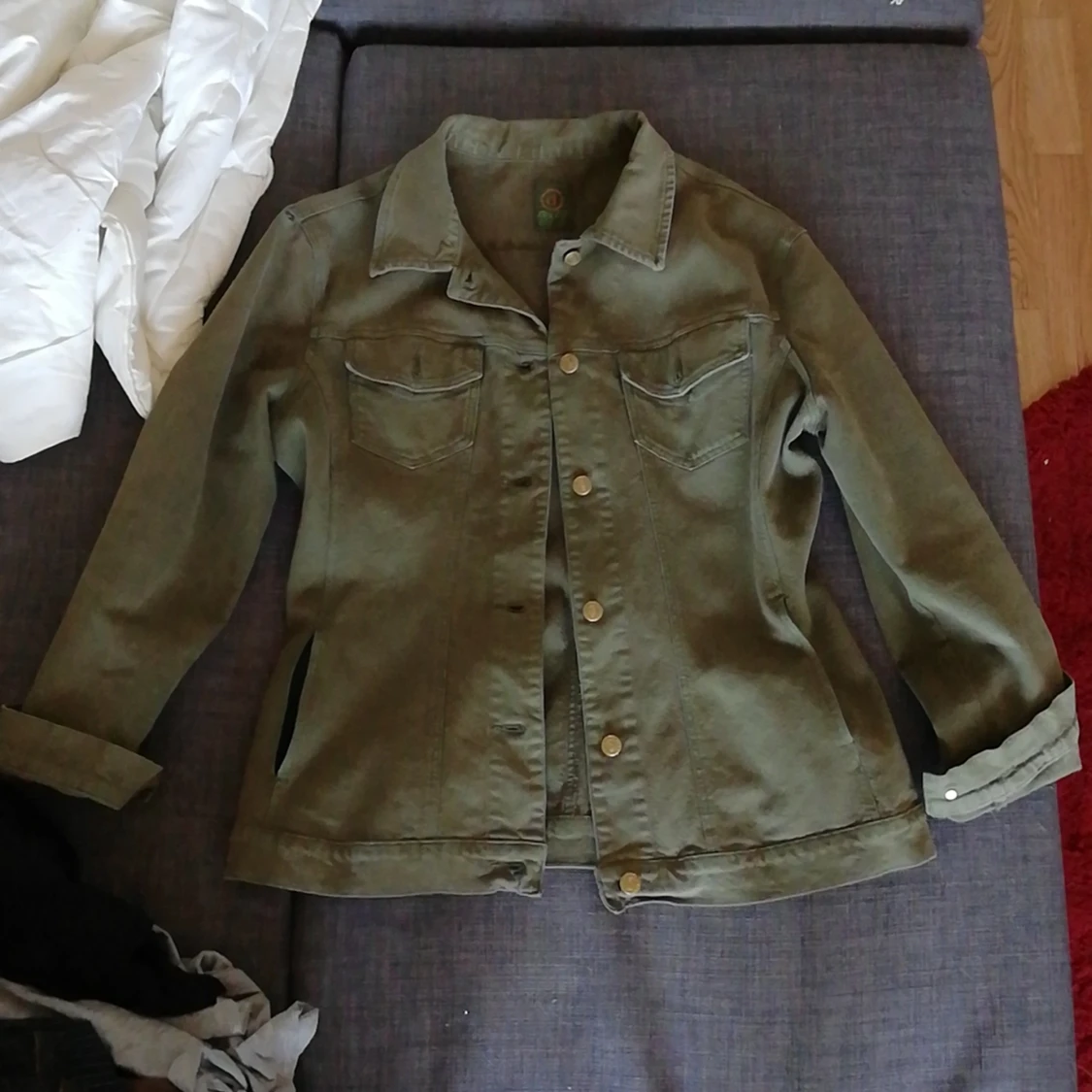 Grön jeans jacka  - 90