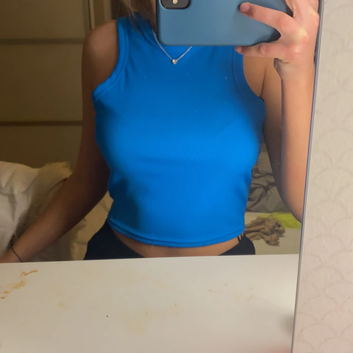 💙 blå tröja  - 90