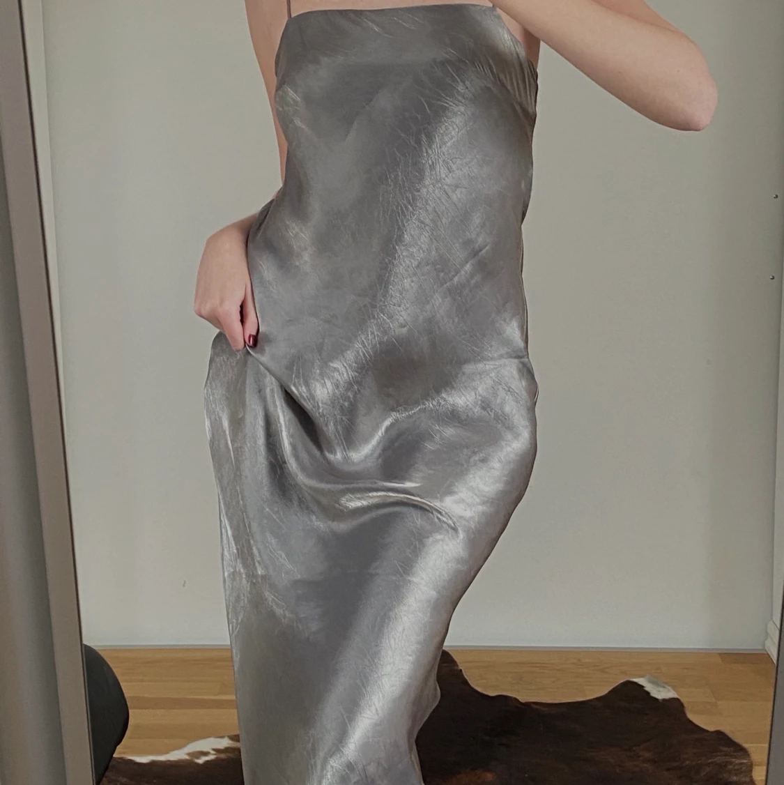 Sidenklänning i strl S - 91