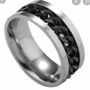 Rostfritt stål ring män storlek 22 - HELT OANVÄND RING FÖR HERRAR!!!
