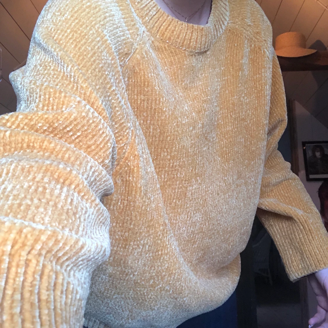 Oversized chenille tröja - 90