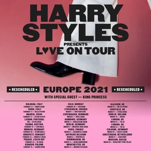 2 st Harry styles konsertbiljetter - Säljer pga lyssnar inte på honom längre. Mailar biljetten till köparen. I Köpenhamn. Konserten skulle varit i maj 2020 men är framflyttad pga Corona. Köp en eller båda