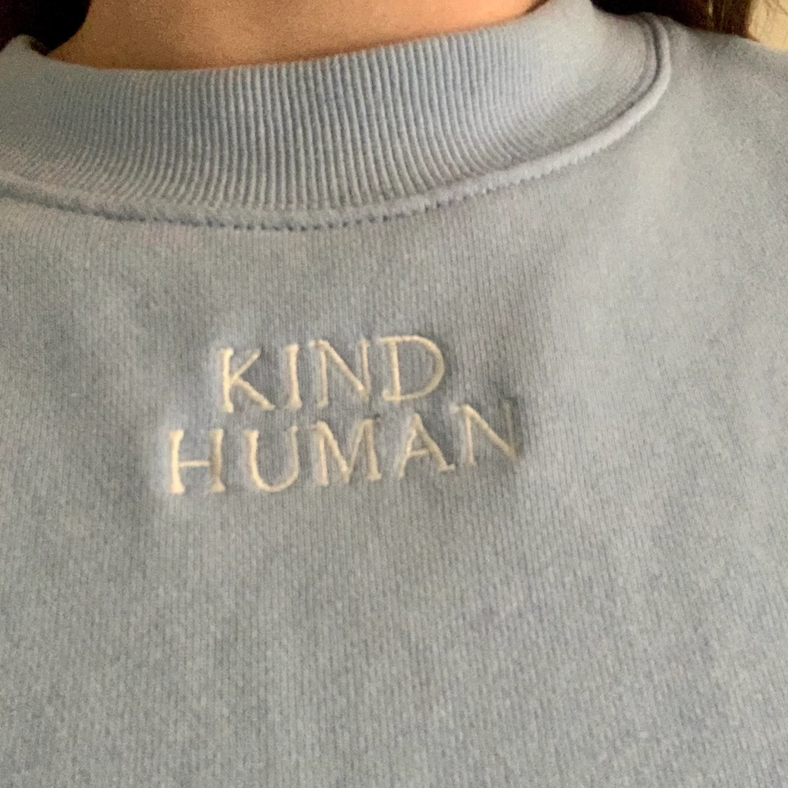 Blå sweatshirt - 90