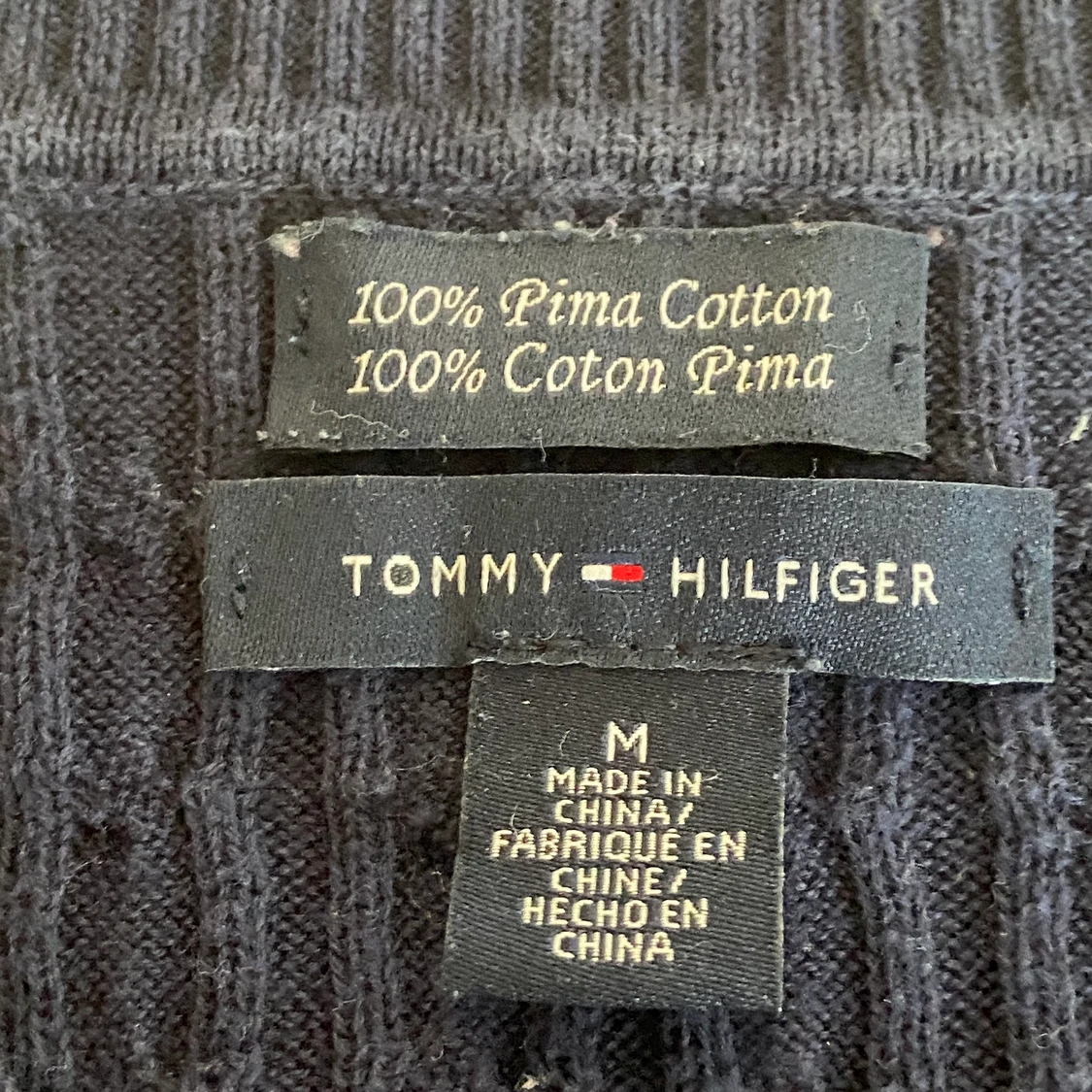 Tommy hilfiger stickad tröja - 90