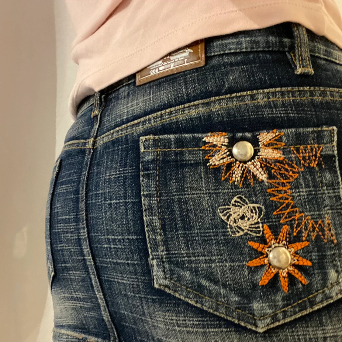 jättefin jeans kjol  - 91