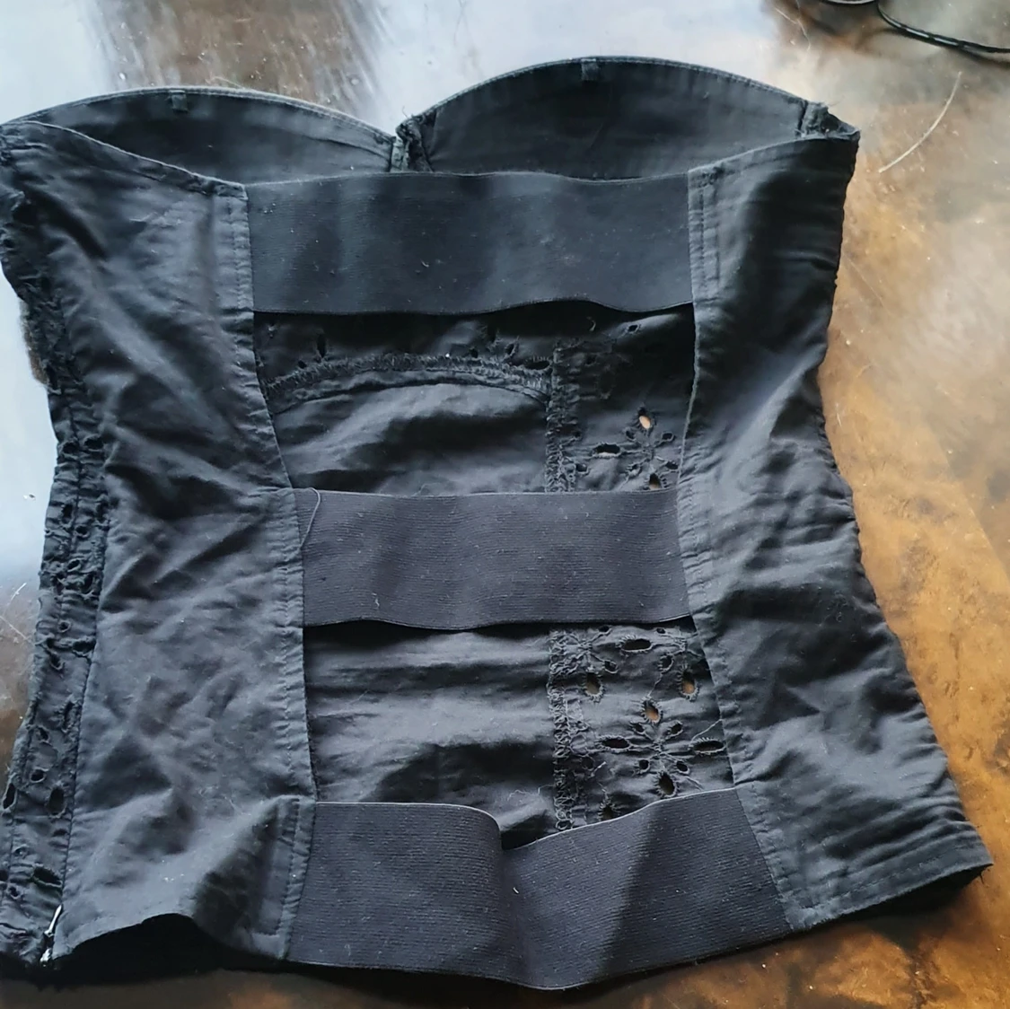 Linne topps med glitter  - 90