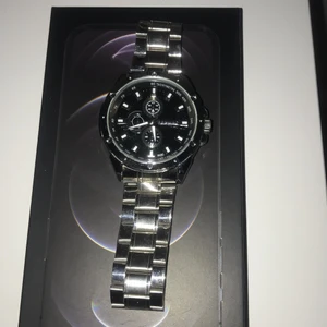 SILVER KLOCKA ÄKTA - Snygg SLIVER Klocka 