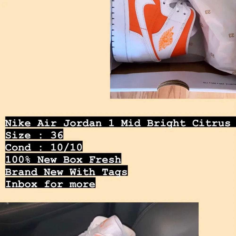 Dina helt nya Nike skor . Skor.