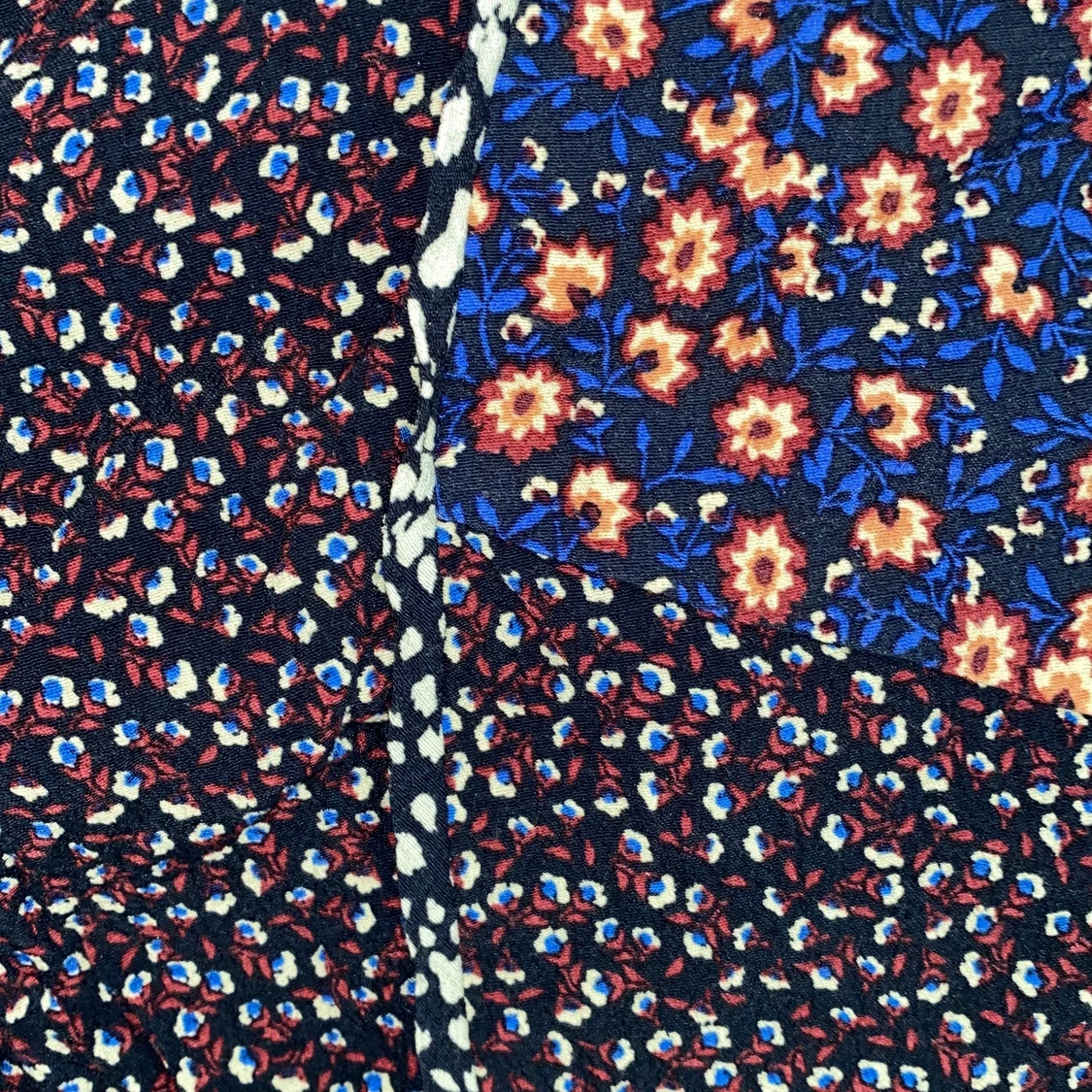 Blommig croptop - 90