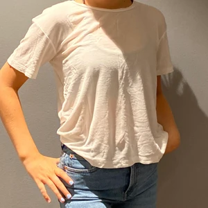 Vit tisha - Vit vanlig t-shirt 