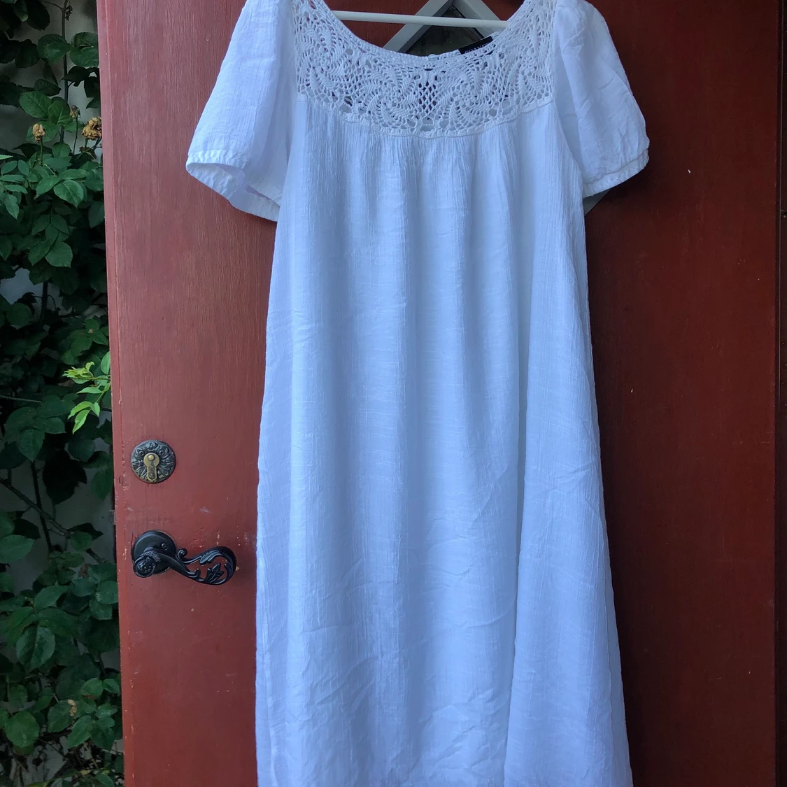 Vintage broderad klänning