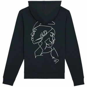 Faces Equality (Universal UF) - Vårt UF-företags nysläppta hoodie. Den är ekologisk, kvalitativ och skön. 85% ekologisk bomull och 15% återvunnen plast! Vi har kreativt gjorda tryck av vår egna designer. Bor i Umeå men skickar beställningar på post. Samtidigt står vi även för allas lika värde.
